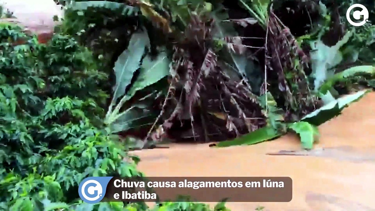 Chuva causa alagamentos em Iúna e Ibatiba