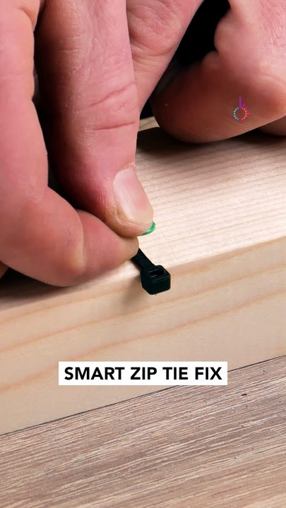 This zip tie trick simplifies wiring🛠️