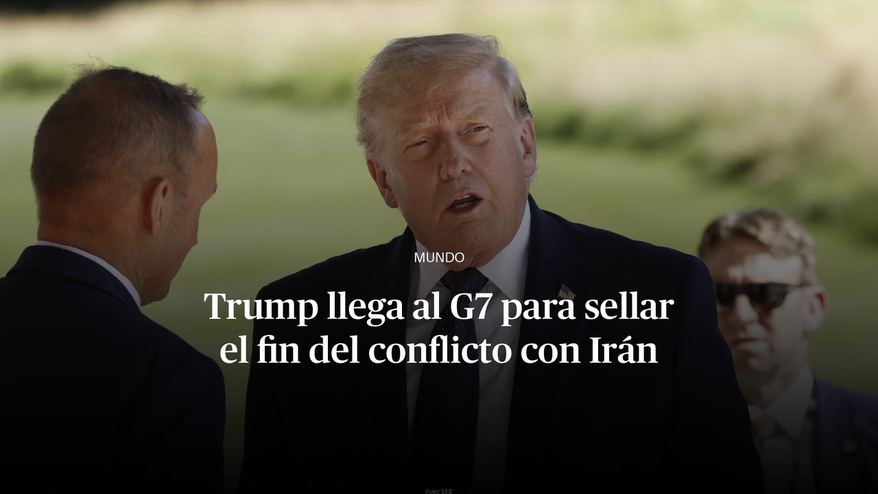 Diplomacia de alto nivel: Trump llega al G7 para sellar el fin del conflicto con Irán