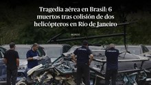 Tragedia aérea en Brasil: 6 muertos tras colisión de dos helicópteros en Río de Janeiro