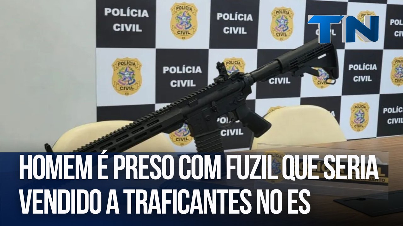 Homem é preso com fuzil que seria vendido a traficantes no ES