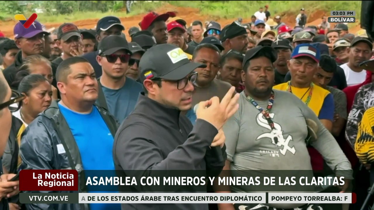 Bolívar | Autoridades nacionales realizan asamblea con trabajadores mineros de Las Claritas