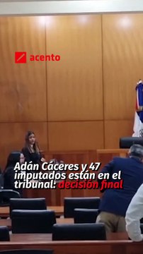 Adán Cáceres y 47 imputados están en el tribunal decisión final