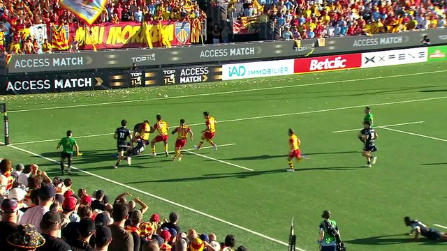 TOP 14 - Essai de Ignacio RUIZ (USAP) - Provence Rugby - USA Perpignan