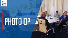 Leaders of G7 pose for photos ahead of summit