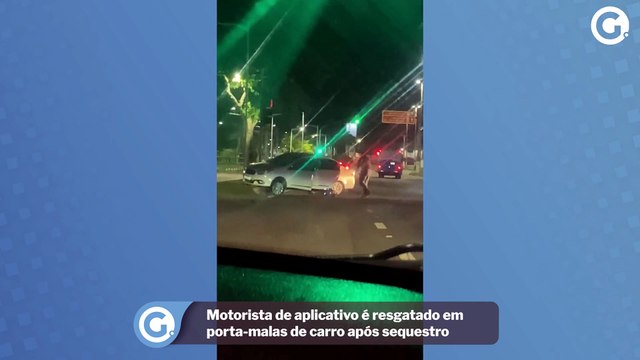 Motorista de aplicativo é resgatado em porta-malas de carro após sequestro
