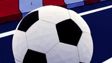Funny Girl Kicks Football