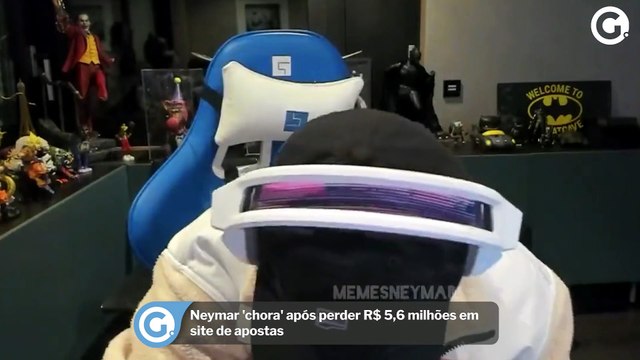 Neymar 'chora' após perder R$ 5,6 milhões em site de apostas