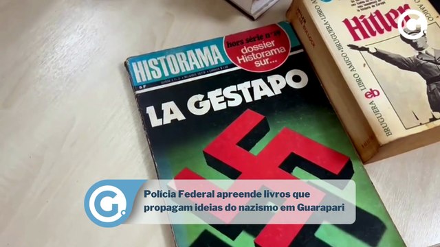 Polícia Federal apreende livros que propagam ideias do nazismo em Guarapari