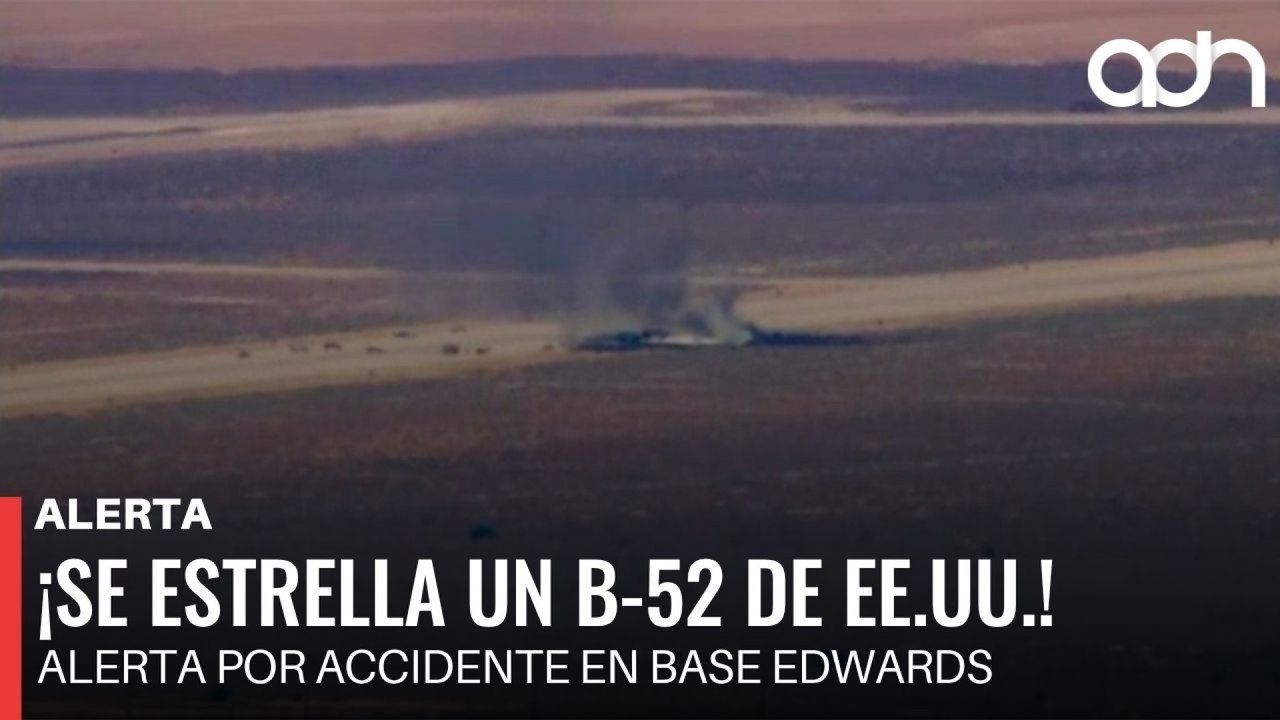 🚨¡Última Hora! Bombardero B-52 de EE.UU. se estrella tras despegar en Base Edwards