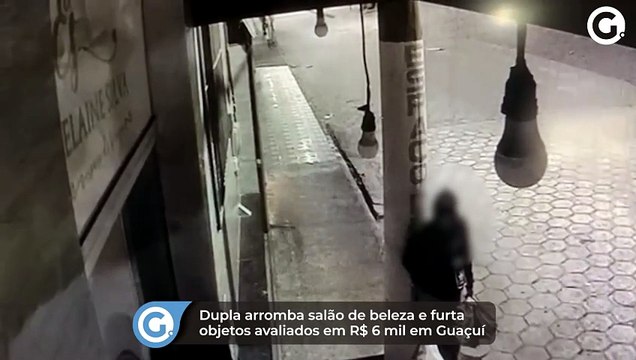 Dupla arromba salão de beleza e furta objetos avaliados em R$ 6 mil em Guaçuí