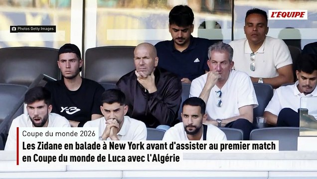 Les Zidane en balade à New York avant le premier match en Coupe du monde de Luca avec l'Algérie - Foot - Coupe du monde