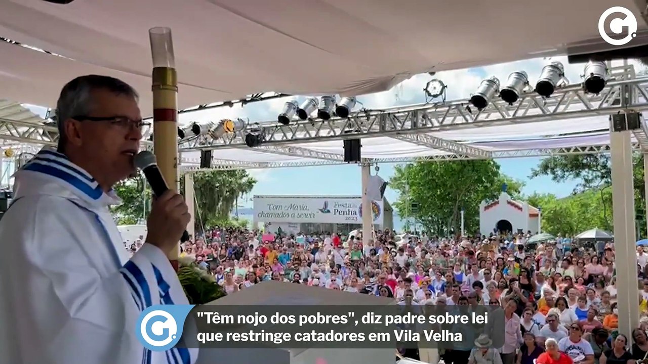 "Têm nojo dos pobres", diz padre sobre lei que restringe catadores em Vila Velha