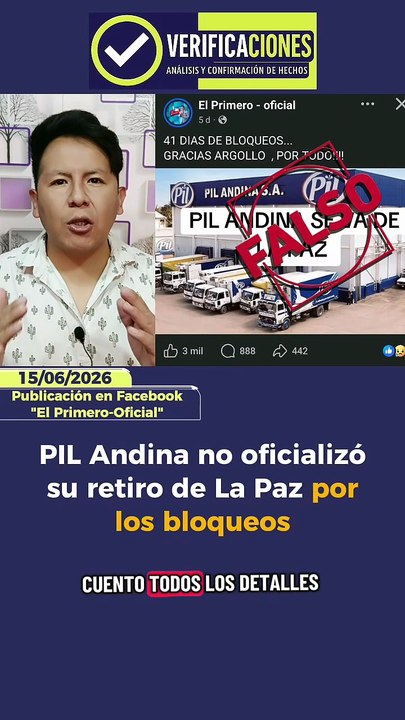 PIL Andina no oficializó su retiro de La Paz por los bloqueos