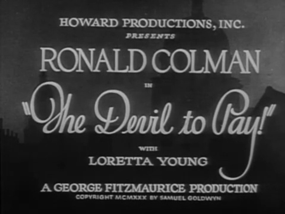The Devil to Pay (1930)