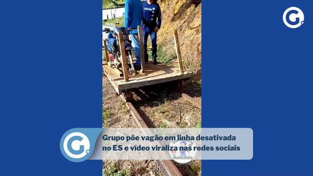 Grupo põe vagão em linha desativada no ES e vídeo viraliza nas redes sociais