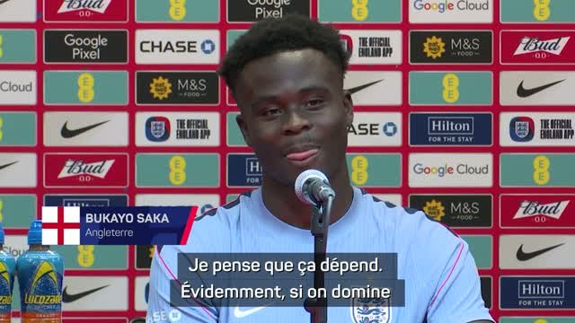 Angleterre - Saka refuse de critiquer les pauses fraîcheur