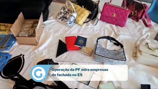 Operação da PF mira empresas de fachada no ES