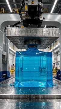 Hydraulic Press Crushing Gel Cube 💧💥 Extreme Satisfying Pressure Test