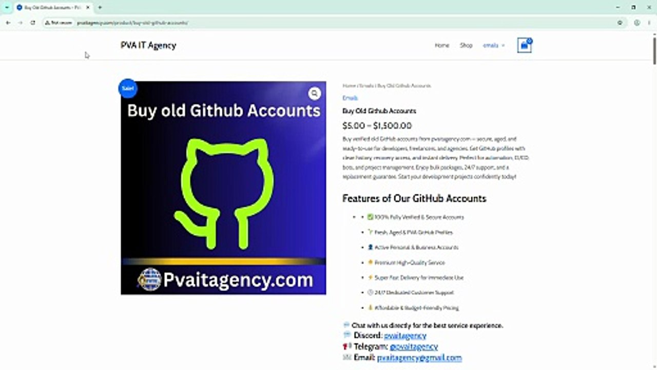 Top 3.3 Sites To Buy Old Github Accounts In 2025-26
