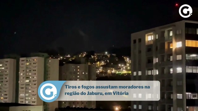 Tiros e fogos assustam moradores na região do Jaburu, em Vitória