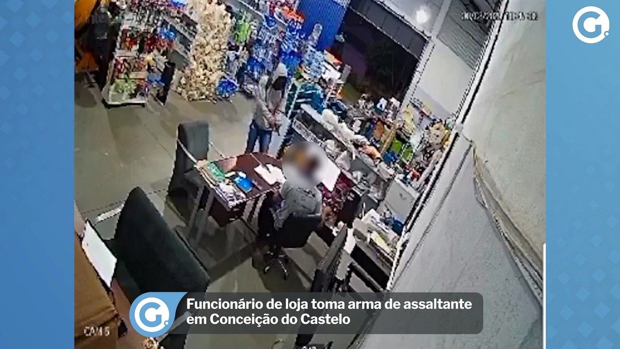 Funcionário de loja toma arma de assaltante em Conceição do Castelo