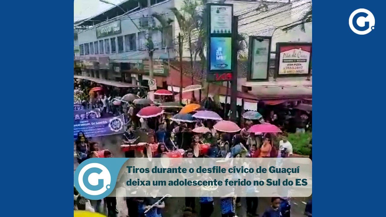 Tiros durante o desfile cívico de Guaçuí deixam...