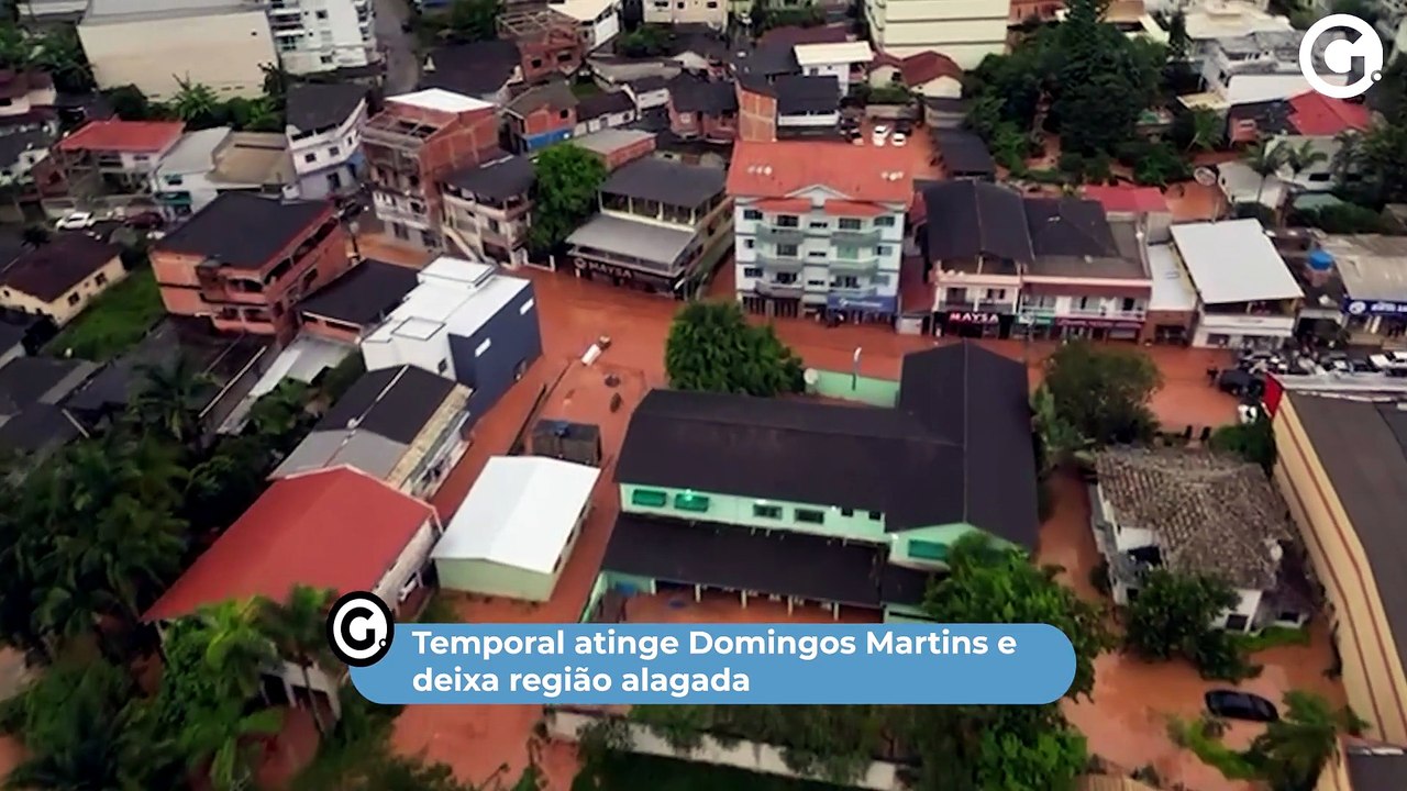 Temporal atinge Domingos Martins e deixa região alagada