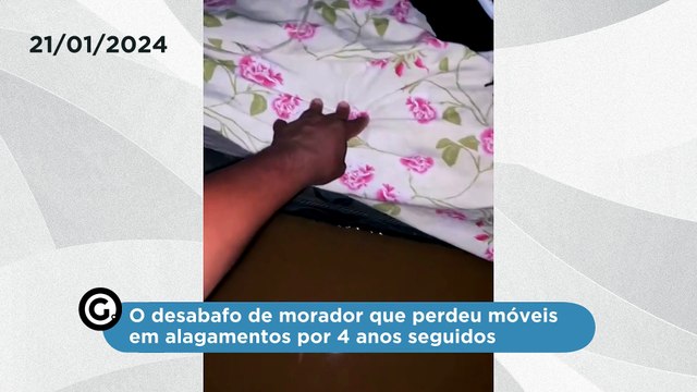 O desabafo de morador que perdeu móveis em alagamentos por 4 anos seguidos