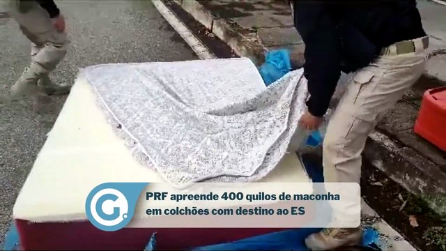 PRF apreende 400 quilos de maconha em colchões com destino ao ES