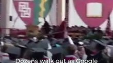 Dozens walk out as Google boss Pichai addresses
