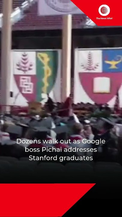 Dozens walk out as Google boss Pichai addresses