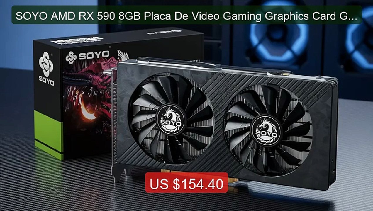 SOYO AMD RX 590 8GB Placa De Video Gaming Graphics Card GDDR5 256B... -- Best Deal 2026 | Shop Now!