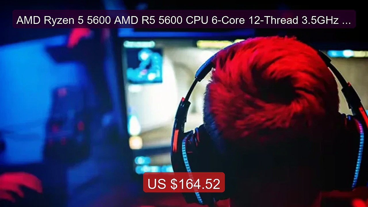 AMD Ryzen 5 5600 AMD R5 5600 CPU 6-Core 12-Thread 3.5GHz Unlo... -- Amazing Value 2026 | Must Have!