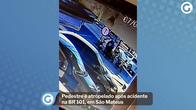 Pedestre é atropelado após acidente na BR 101, em São Mateus