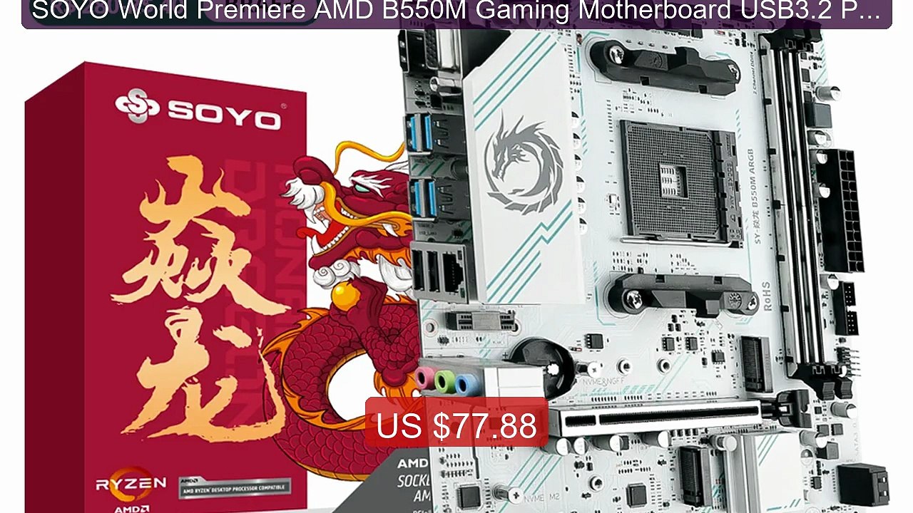 SOYO World Premiere AMD B550M Gaming Motherboard USB3.2 PCIE3.0 M.2... -- Top Rated 2026 | Buy Now!