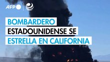 Bombardero estadounidense se estrella en base aérea en California