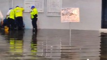 VIDEO | Lluvias inundan estación San Lázaro de la Línea B del Metro; servicio de trenes opera con normalidad