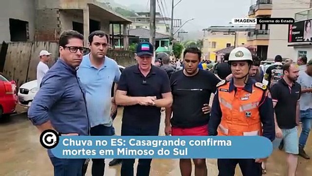 Chuva no ES: Casagrande confirma mortes em Mimoso do Sul