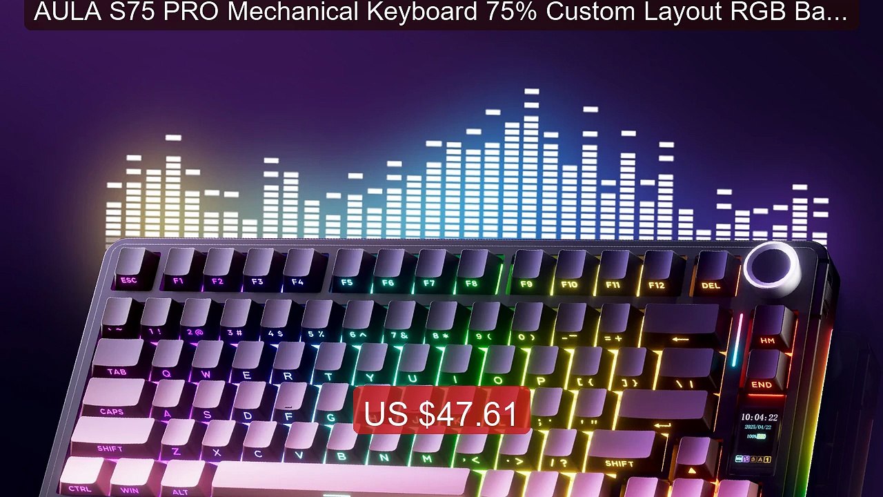AULA S75 PRO Mechanical Keyboard 75% Custom Layout RGB Backli... -- Amazing Value 2026 | Must Have!