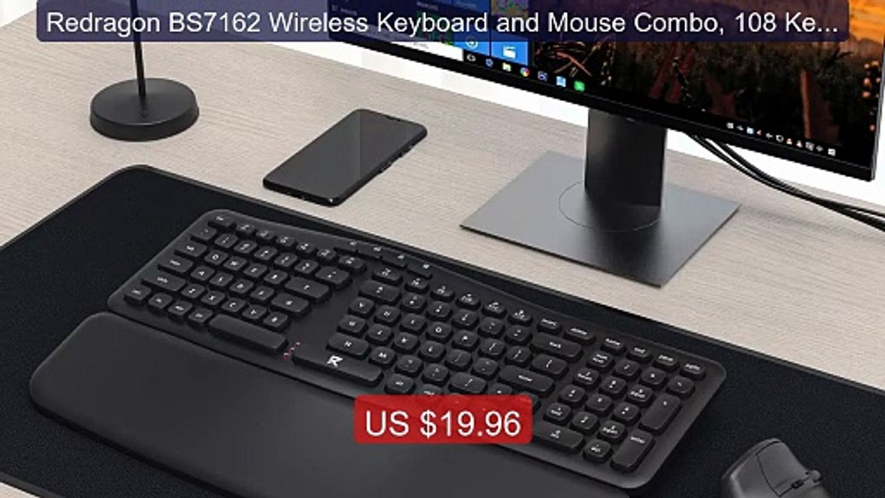 Redragon BS7162 Wireless Keyboard and Mouse Combo, 108 Keys 2.... -- Best Buy 2026 | Great Quality!