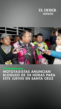 Los mototaxistas de Santa Cruz anunciaron un bloqueo de 24 horas para este jueves, en protesta porque sus demandas aún no han sido atendidas. Entre sus principales pedidos está el resarcimiento por los daños que, según denuncian, sufrieron sus motorizados