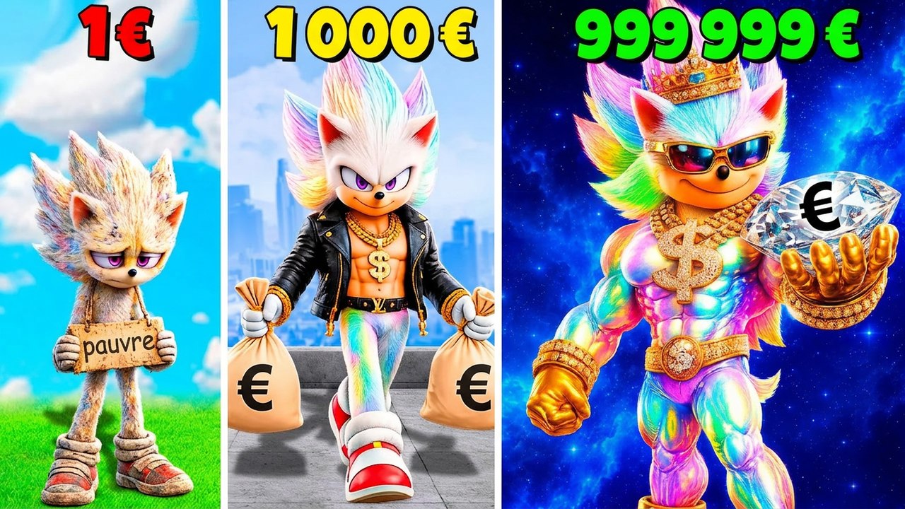 De 1 $ à 1 000 000 $ : Hyper Sonic dans GTA 5 ! (mod Sonic le film)