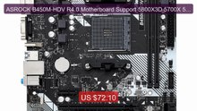 ASROCK B450M-HDV R4.0 Motherboard Support 5800X3D 5700X 5600X ... -- Hot Deal 2026 | Limited Offer!