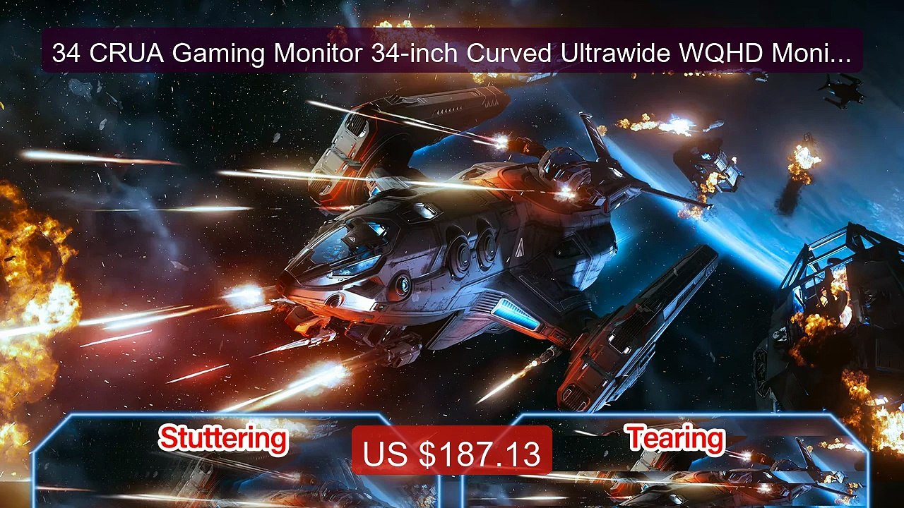 34 CRUA Gaming Monitor 34-inch Curved Ultrawide WQHD Monito... -- Top Pick 2026 | Unbeatable Price!