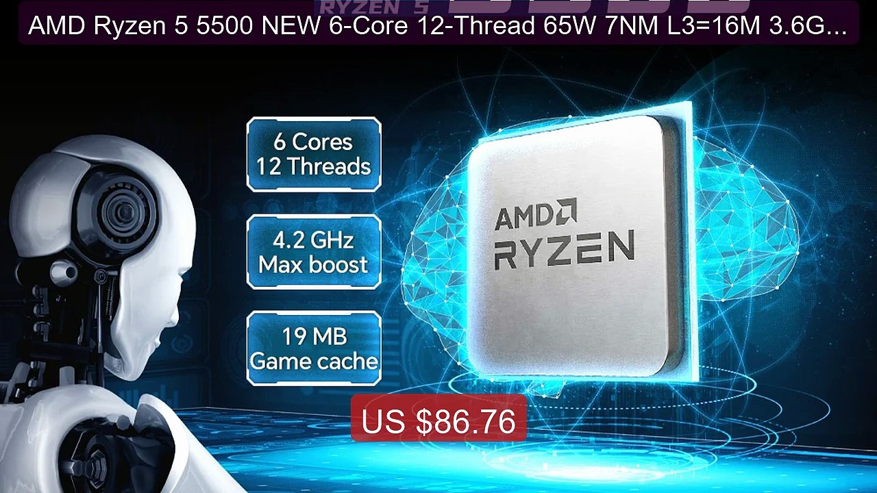 AMD Ryzen 5 5500 NEW 6-Core 12-Thread 65W 7NM L3=16M 3.6GHz Gaming... -- Best Deal 2026 | Shop Now!