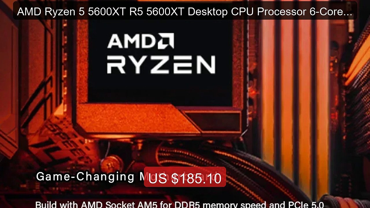 AMD Ryzen 5 5600XT R5 5600XT Desktop CPU Processor 6-Core 12-... -- Amazing Value 2026 | Must Have!