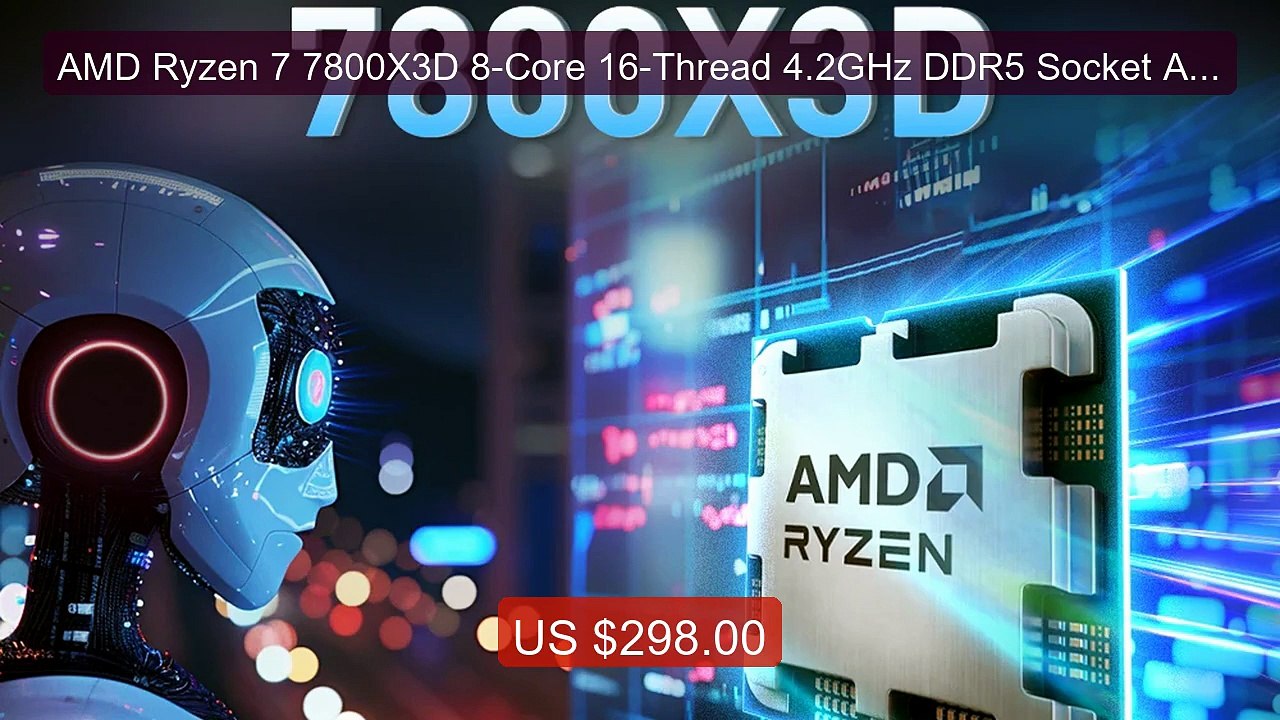 AMD Ryzen 7 7800X3D 8-Core 16-Thread 4.2GHz DDR5 Socket AM5... -- Top Pick 2026 | Unbeatable Price!