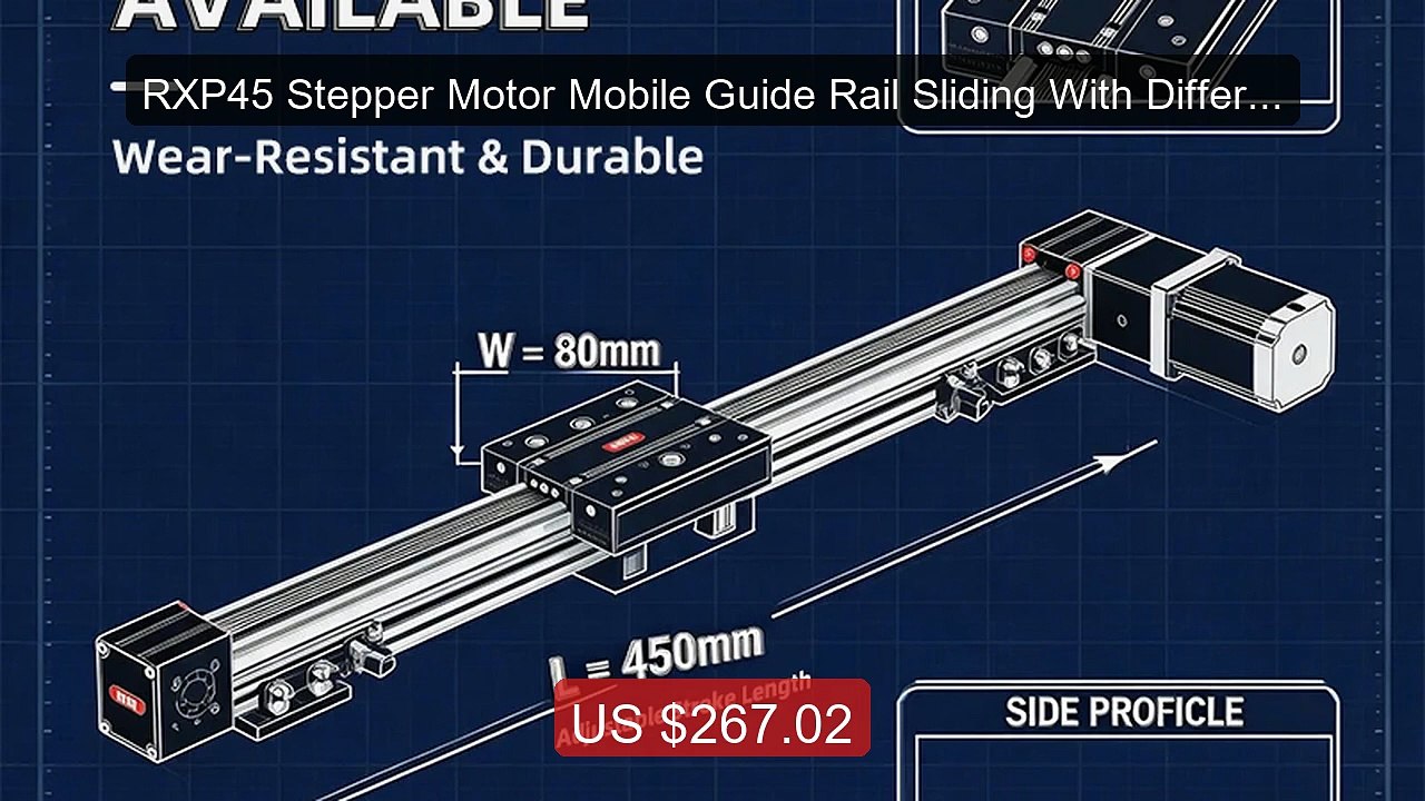 RXP45 Stepper Motor Mobile Guide Rail Sliding With Different ... -- Amazing Value 2026 | Must Have!