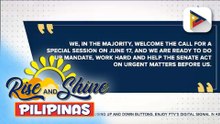 Senate Majority Bloc, handang dumalo sa ipinatawag na special session ni PBBM sa Miyerkules, June 17